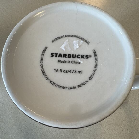 Starbucks Coffee Mug Cup Philippines Global Icon Collector Series 2015 16 oz - Picture 4 of 4